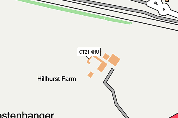 CT21 4HU map - OS OpenMap – Local (Ordnance Survey)