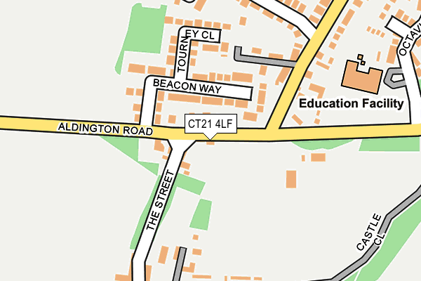 CT21 4LF map - OS OpenMap – Local (Ordnance Survey)