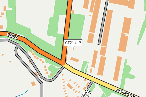 CT21 4LP map - OS OpenMap – Local (Ordnance Survey)
