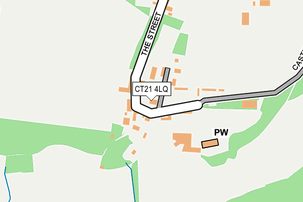 CT21 4LQ map - OS OpenMap – Local (Ordnance Survey)