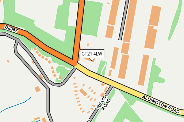 CT21 4LW map - OS OpenMap – Local (Ordnance Survey)