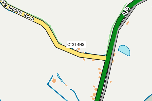 CT21 4NG map - OS OpenMap – Local (Ordnance Survey)