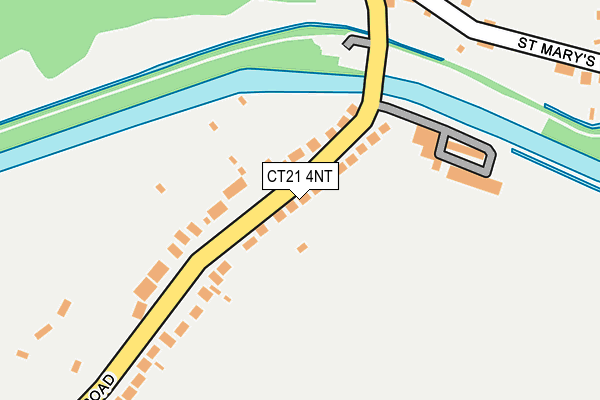 CT21 4NT map - OS OpenMap – Local (Ordnance Survey)