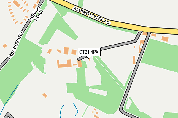 CT21 4PA map - OS OpenMap – Local (Ordnance Survey)