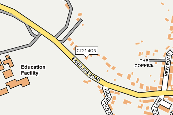 CT21 4QN map - OS OpenMap – Local (Ordnance Survey)