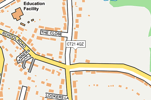 CT21 4QZ map - OS OpenMap – Local (Ordnance Survey)