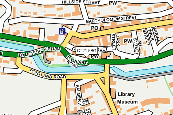 Map of THE TRAMWAY STABLES LLP at local scale