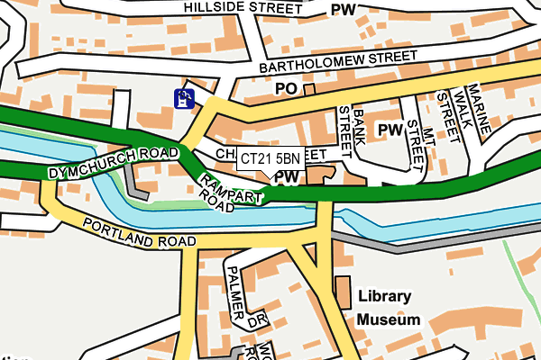 CT21 5BN map - OS OpenMap – Local (Ordnance Survey)