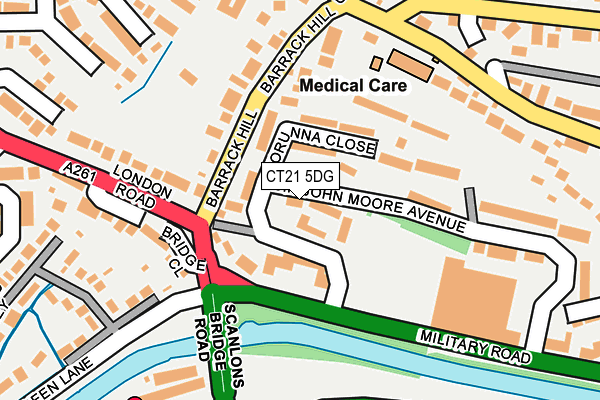 CT21 5DG map - OS OpenMap – Local (Ordnance Survey)