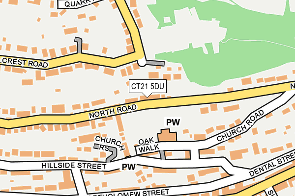 CT21 5DU map - OS OpenMap – Local (Ordnance Survey)