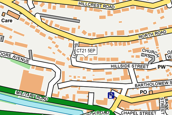 CT21 5EP map - OS OpenMap – Local (Ordnance Survey)