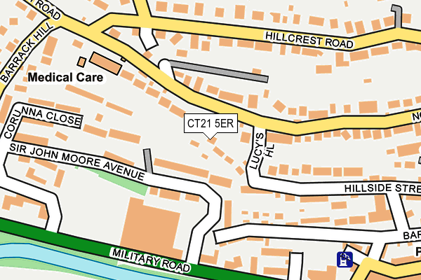 CT21 5ER map - OS OpenMap – Local (Ordnance Survey)