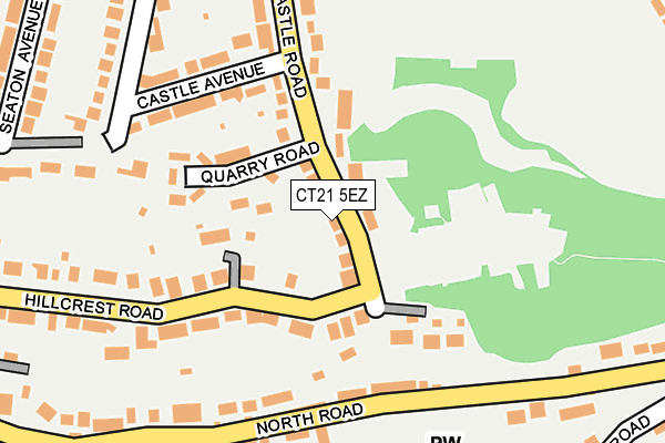 CT21 5EZ map - OS OpenMap – Local (Ordnance Survey)