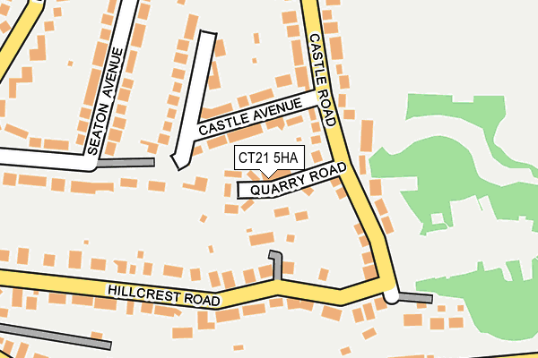 CT21 5HA map - OS OpenMap – Local (Ordnance Survey)