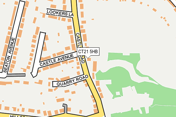 CT21 5HB map - OS OpenMap – Local (Ordnance Survey)