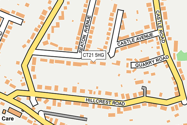 CT21 5HG map - OS OpenMap – Local (Ordnance Survey)
