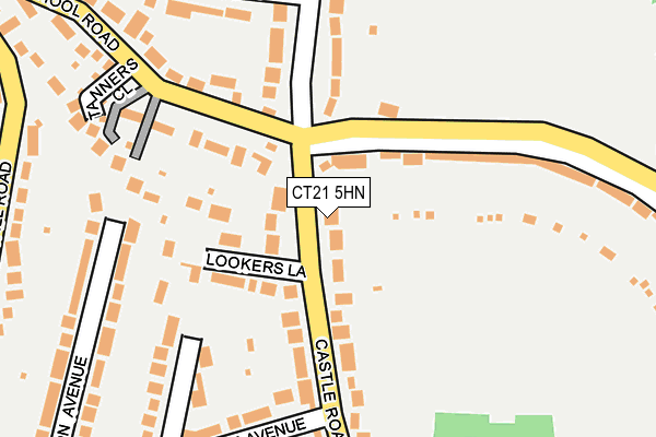 CT21 5HN map - OS OpenMap – Local (Ordnance Survey)