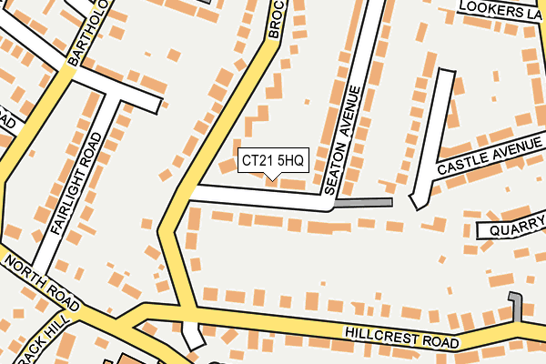 CT21 5HQ map - OS OpenMap – Local (Ordnance Survey)