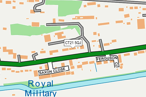 CT21 5QJ map - OS OpenMap – Local (Ordnance Survey)