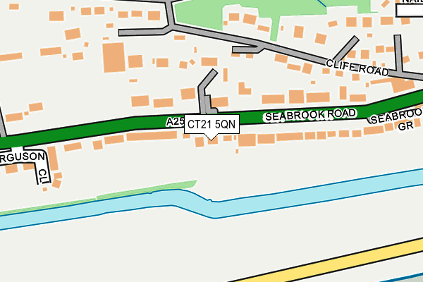 CT21 5QN map - OS OpenMap – Local (Ordnance Survey)