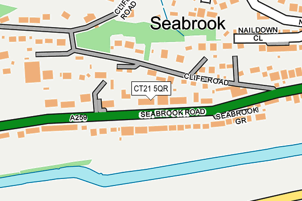 CT21 5QR map - OS OpenMap – Local (Ordnance Survey)