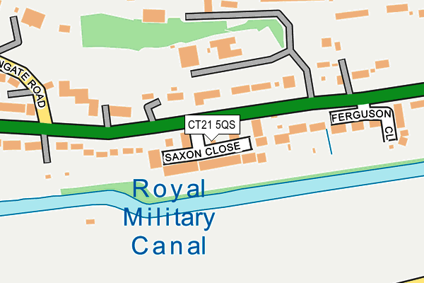 CT21 5QS map - OS OpenMap – Local (Ordnance Survey)