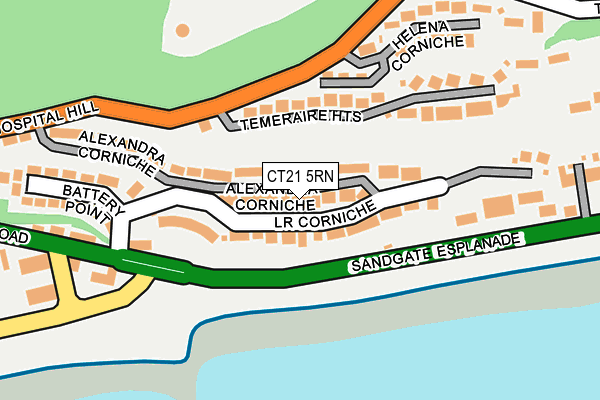 CT21 5RN map - OS OpenMap – Local (Ordnance Survey)