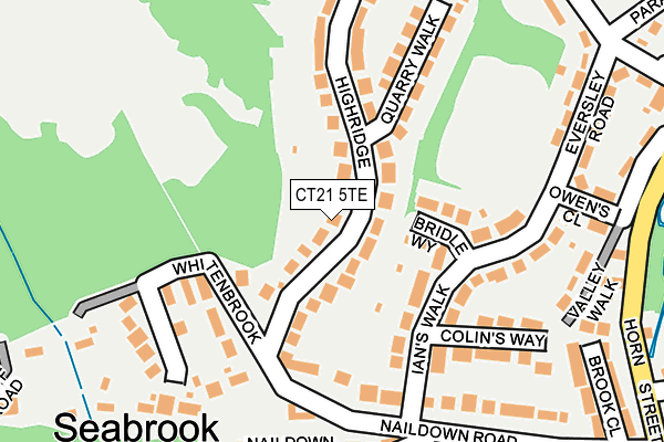 CT21 5TE map - OS OpenMap – Local (Ordnance Survey)