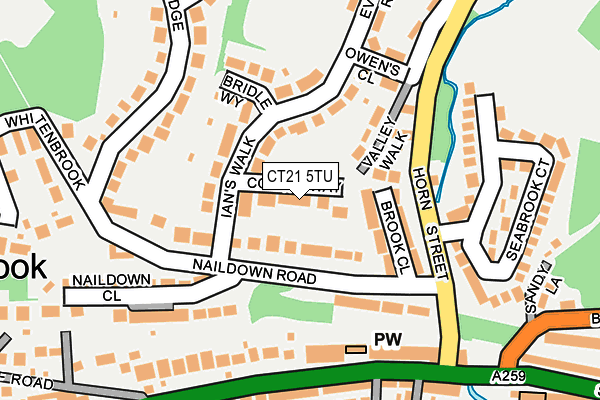 CT21 5TU map - OS OpenMap – Local (Ordnance Survey)