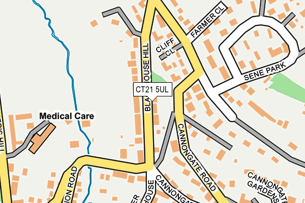 CT21 5UL map - OS OpenMap – Local (Ordnance Survey)
