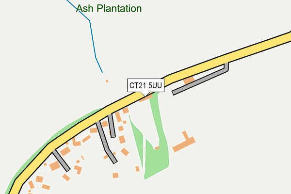 CT21 5UU map - OS OpenMap – Local (Ordnance Survey)