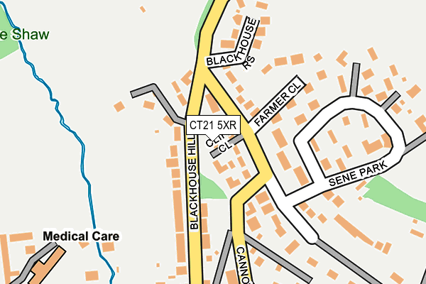 CT21 5XR map - OS OpenMap – Local (Ordnance Survey)