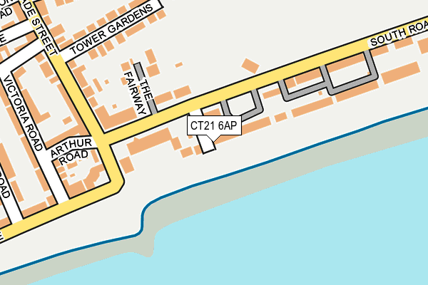 CT21 6AP map - OS OpenMap – Local (Ordnance Survey)