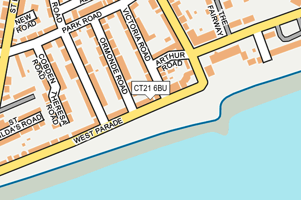 CT21 6BU map - OS OpenMap – Local (Ordnance Survey)
