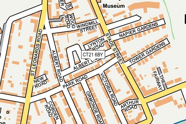 CT21 6BY map - OS OpenMap – Local (Ordnance Survey)