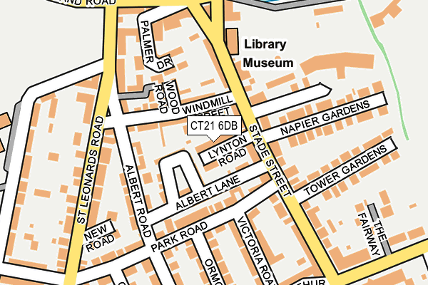 CT21 6DB map - OS OpenMap – Local (Ordnance Survey)