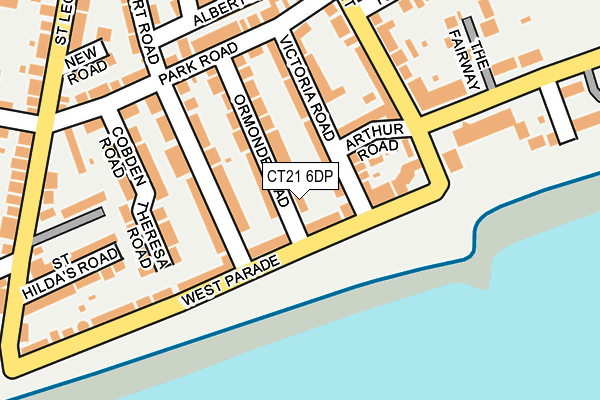 CT21 6DP map - OS OpenMap – Local (Ordnance Survey)