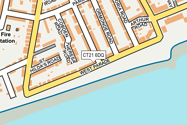 CT21 6DQ map - OS OpenMap – Local (Ordnance Survey)