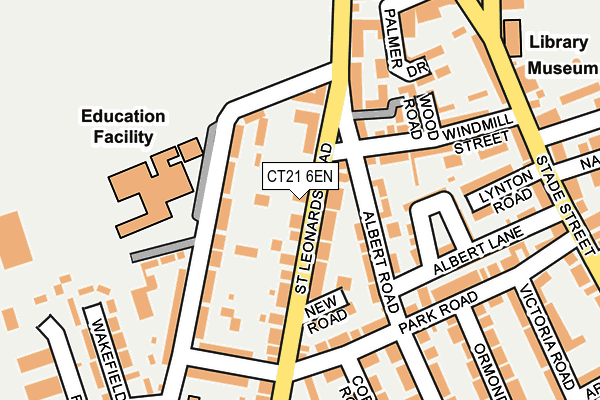 CT21 6EN map - OS OpenMap – Local (Ordnance Survey)