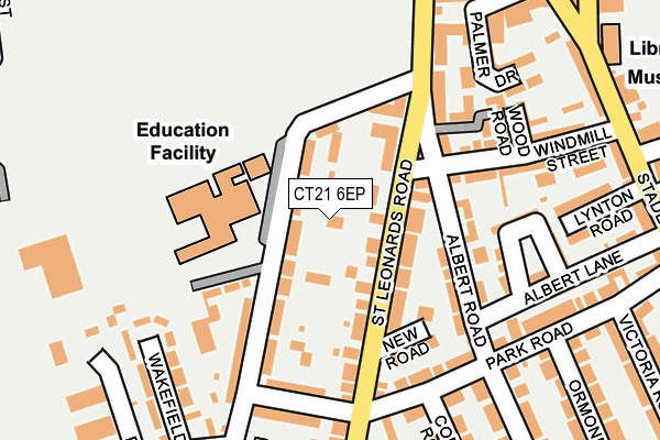 CT21 6EP map - OS OpenMap – Local (Ordnance Survey)