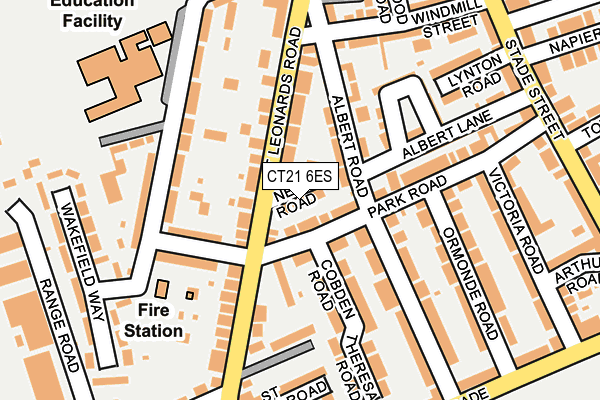CT21 6ES map - OS OpenMap – Local (Ordnance Survey)
