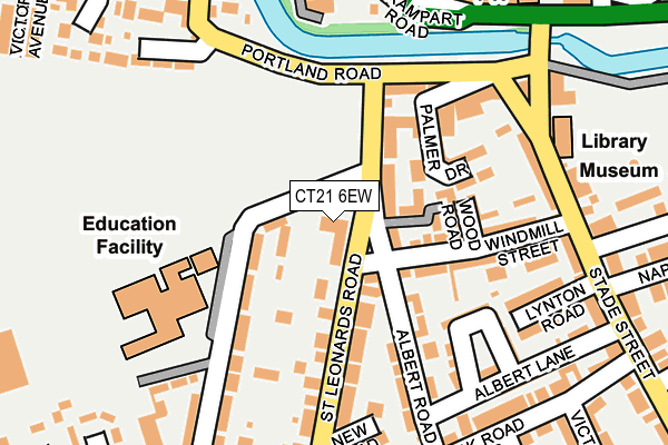 CT21 6EW map - OS OpenMap – Local (Ordnance Survey)