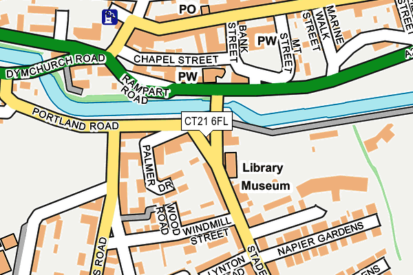 CT21 6FL map - OS OpenMap – Local (Ordnance Survey)