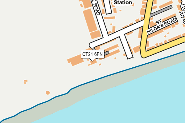 CT21 6FN map - OS OpenMap – Local (Ordnance Survey)