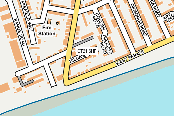 CT21 6HF map - OS OpenMap – Local (Ordnance Survey)