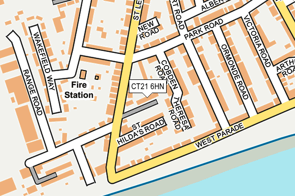 CT21 6HN map - OS OpenMap – Local (Ordnance Survey)