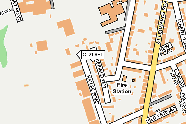 CT21 6HT map - OS OpenMap – Local (Ordnance Survey)