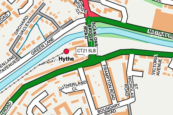 CT21 6LB map - OS OpenMap – Local (Ordnance Survey)