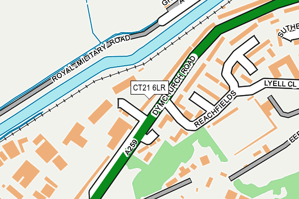 CT21 6LR map - OS OpenMap – Local (Ordnance Survey)