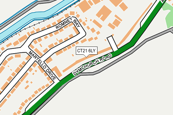 CT21 6LY map - OS OpenMap – Local (Ordnance Survey)